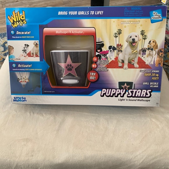 Wild Walls Puppy Stars light ‘n sound walls scape - Picture 1 of 2